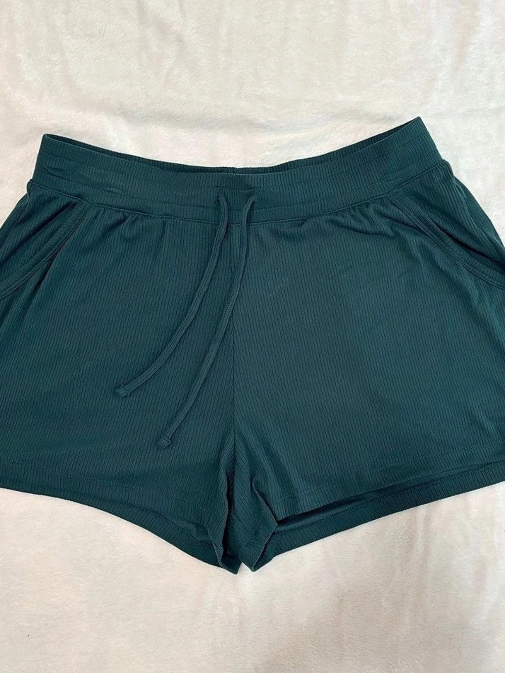Sonoma Ribbed Lounge Sleep Shorts Teal Green Size M (NWOT)